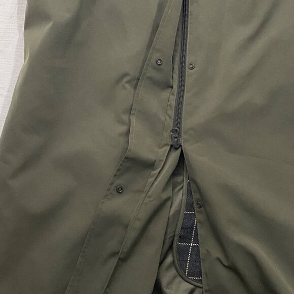 L.L. Bean Womens Petite Small Long Coat trench coat Detachable Liner cabincore - Picture 8 of 13